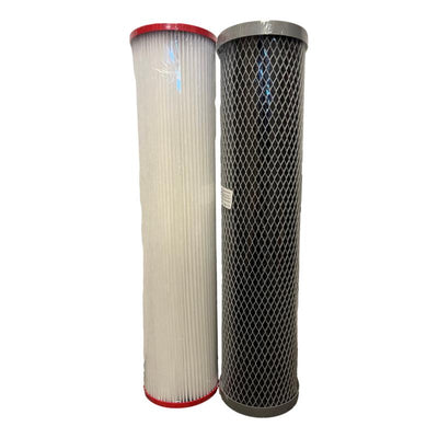 2 Stage whole House Filter Set compatible with Puretec WU20-25R Water Filter